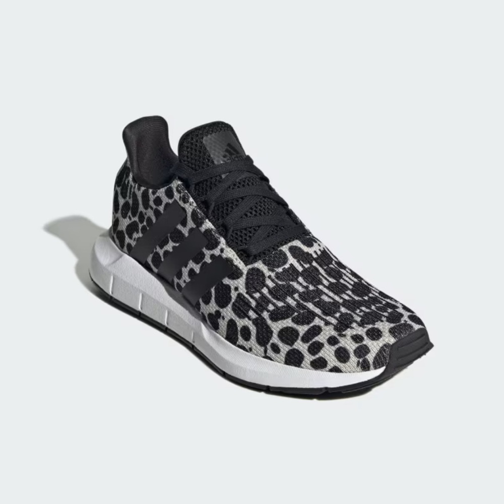 Adidas Swift Run 1.0 Black and White Animal Print Shoes